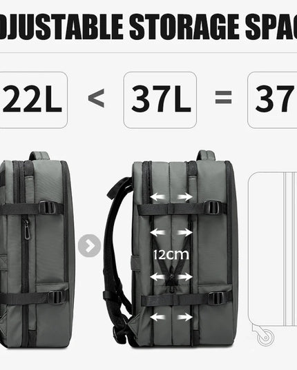 Business Rucksack mit USB und Laptopfach