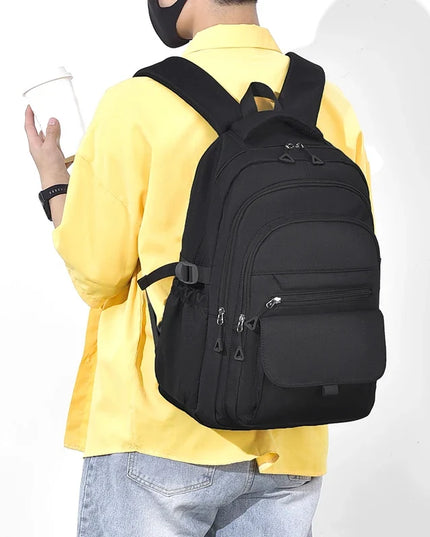 Uni Rucksack mit Laptopfach 15 Zoll Schwarz