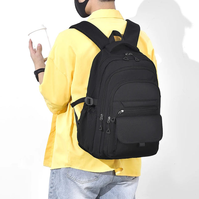 Uni Rucksack mit Laptopfach 15 Zoll Schwarz