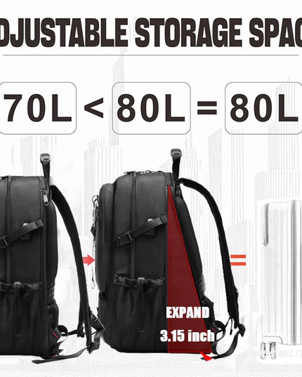 Business Rucksack 80L mit USB-Anschluss