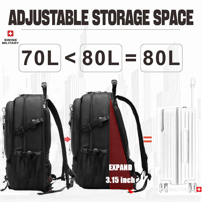 Großer Rucksack mit Laptopfach und USB
