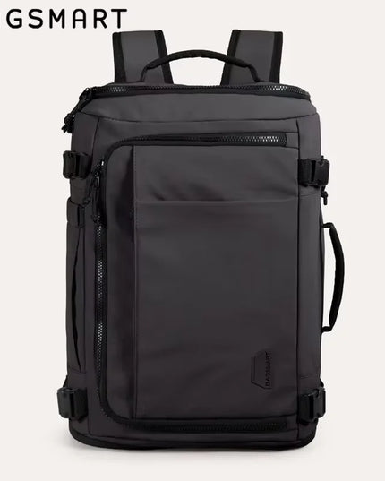 Laptop Rucksack 38L erweiterbar – Schwarz