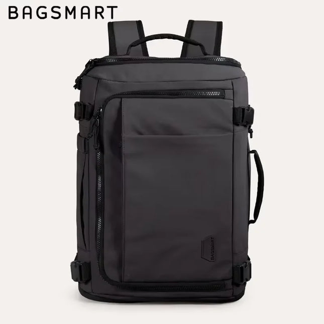 Laptop Rucksack 38L erweiterbar – Schwarz