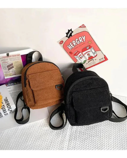 Mini Cord Rucksack für Studierende