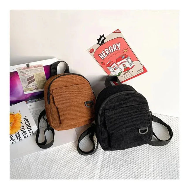 Mini Cord Rucksack für Studierende