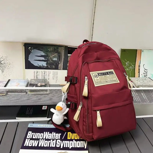 Großer Schulrucksack Bordeaux - 36-55 Liter