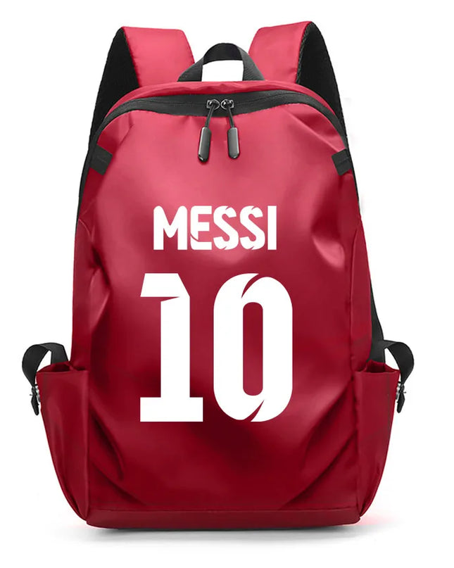 Schulrucksack mit USB-Port Rot