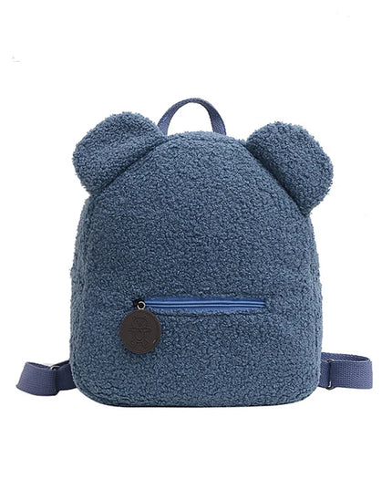 Schulrucksack Bär Plüsch Blau Unter 20L