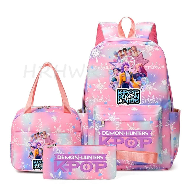 Schulrucksack Set 3-teilig KPop Gelb