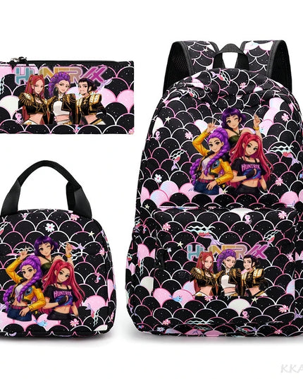 Schulrucksack Set 3-teilig Bunt