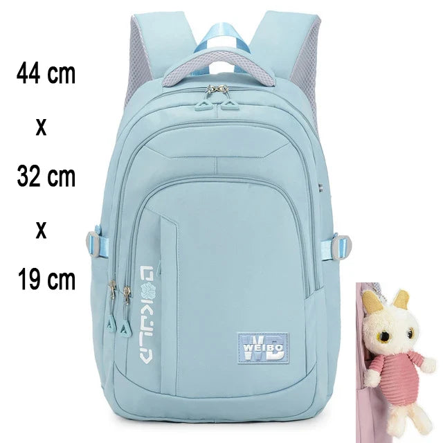Schulrucksack fuer Teenager - Blau