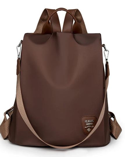 Damen Anti-Diebstahl Rucksack Braun