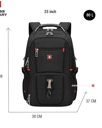 SWISS Rucksack 80L für Pendler & Schule