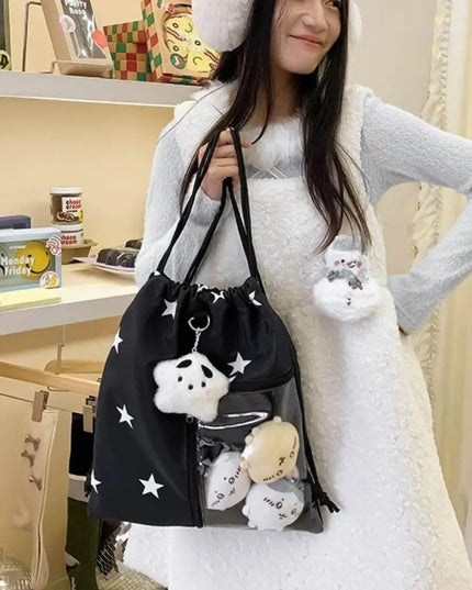 Schulrucksack mit Kordelzug und