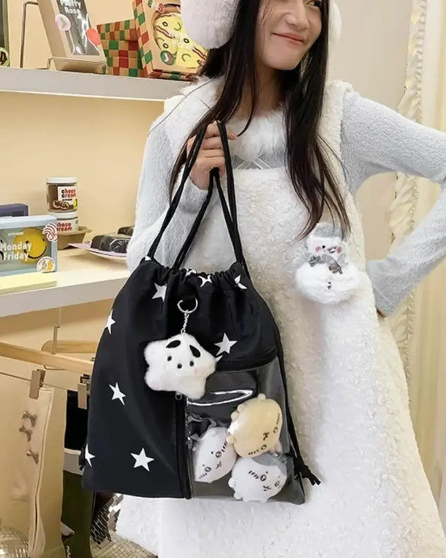Schulrucksack mit Kordelzug und