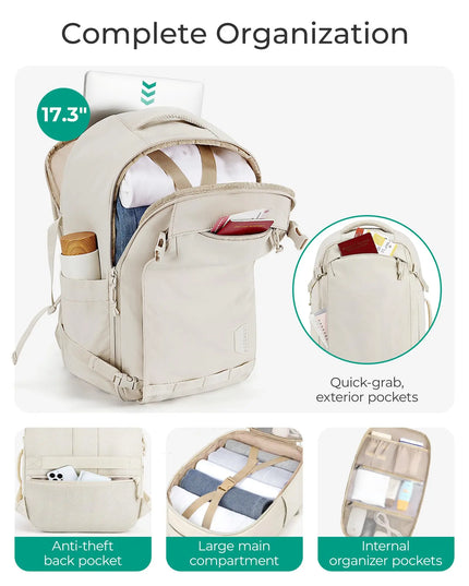 Laptop Rucksack 17,3 Zoll mit USB-Anschluss