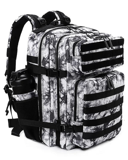 Laptop Rucksack 45L – Schwarz-Weiß