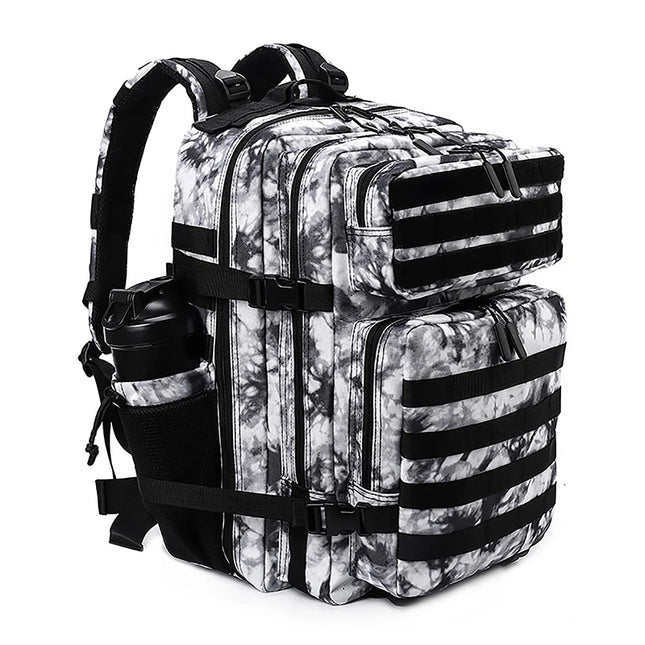 Rucksack Uni & Arbeit 45L Schwarz-Weiss