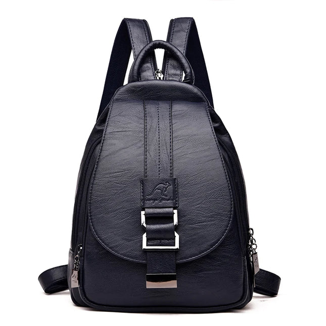 Damen Rucksack aus Leder für Alltag & Uni