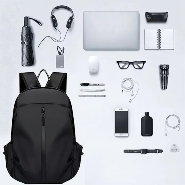 Leichter Laptop Rucksack Grau wasserabweisend