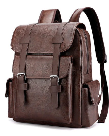 Herren Laptop Rucksack 20-35L Dunkelbraun
