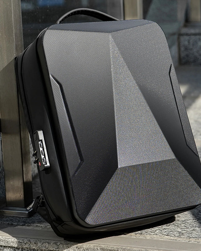 Business Rucksack erweiterbar Grau
