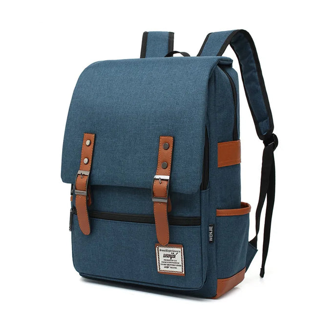 Laptop Rucksack 16 Zoll Canvas Dunkelblau