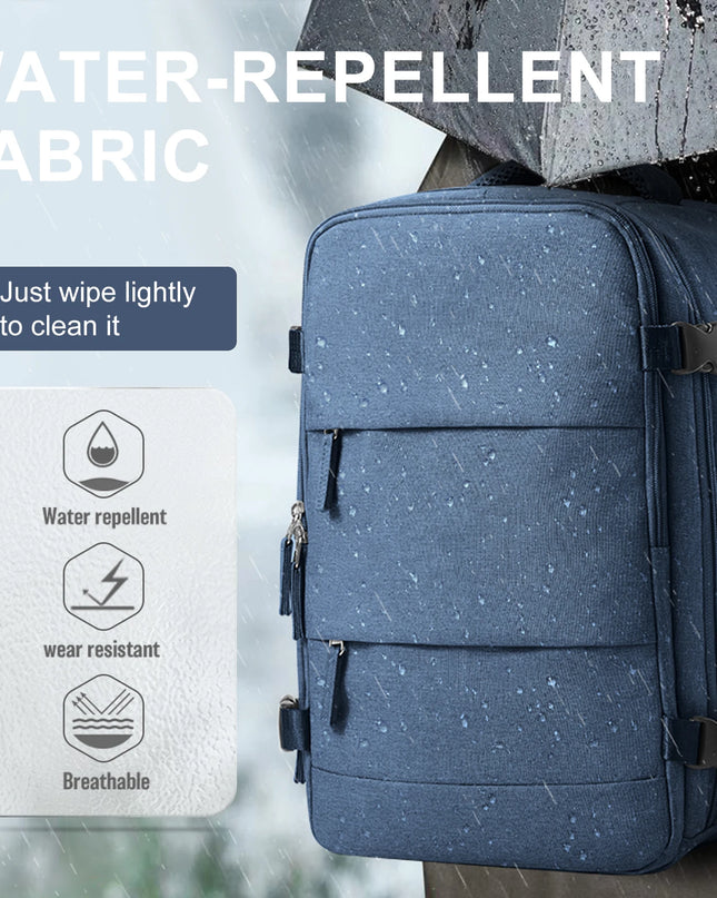 Laptop Rucksack fuer Uni & Arbeit Grau