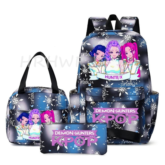 Schulrucksack Set KPop Demon Hunters Gelb