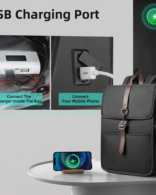 Business Rucksack mit USB & 15,6 Zoll