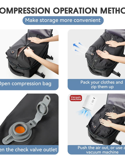 Großer Laptop Rucksack mit Pumpfunktion