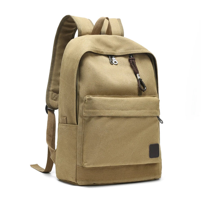 Großer Schulrucksack Canvas für Teenager