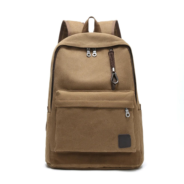 Großer Schulrucksack Canvas für Teenager