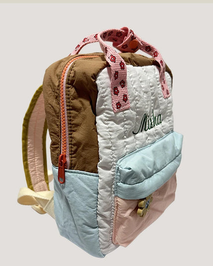 Schulrucksack mit Stickerei – Motiv