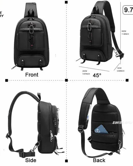 Business Rucksack mit USB & Laptopfach
