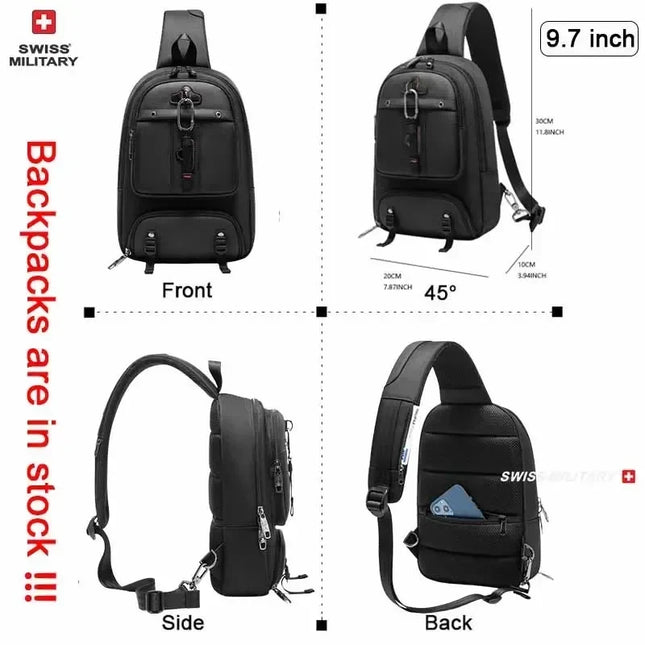 Business Rucksack mit USB & Laptopfach