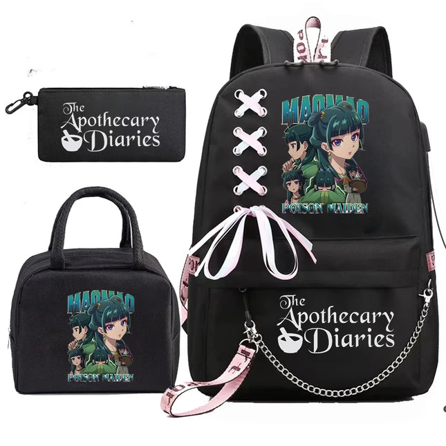 Schulrucksack Manga Design Canvas