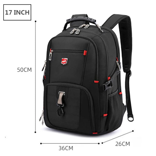 Laptop Rucksack mit USB-Anschluss 17 Zoll