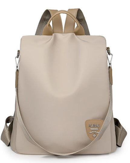Anti-Diebstahl Rucksack Damen Off White