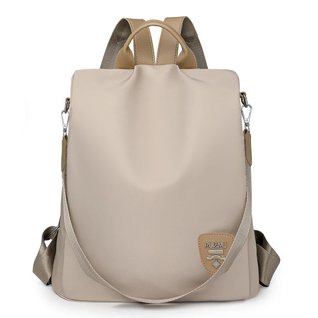 Anti-Diebstahl Rucksack Damen Off White