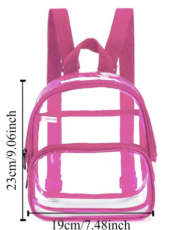 Transparenter Schulrucksack Gelb unter 20L