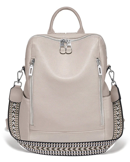 Rucksack Damen Leder Apricot