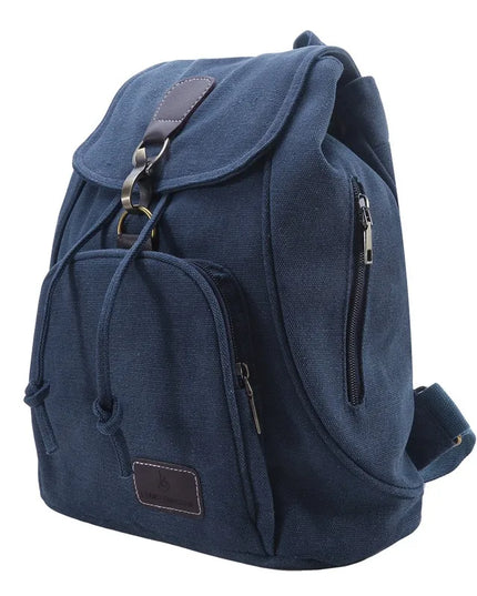 Uni Schul Rucksack Canvas Laptopfach