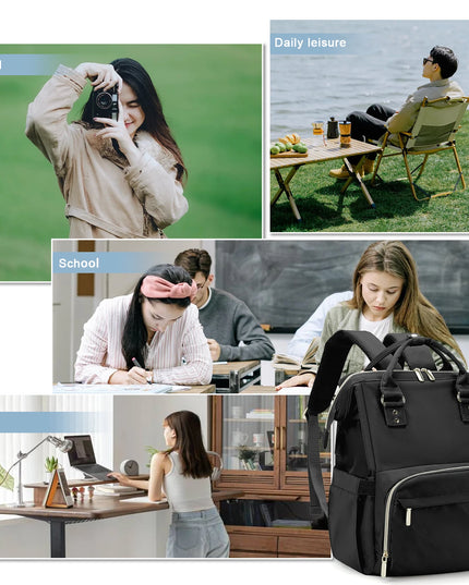 Laptop Rucksack Damen mit USB-Anschluss Grün
