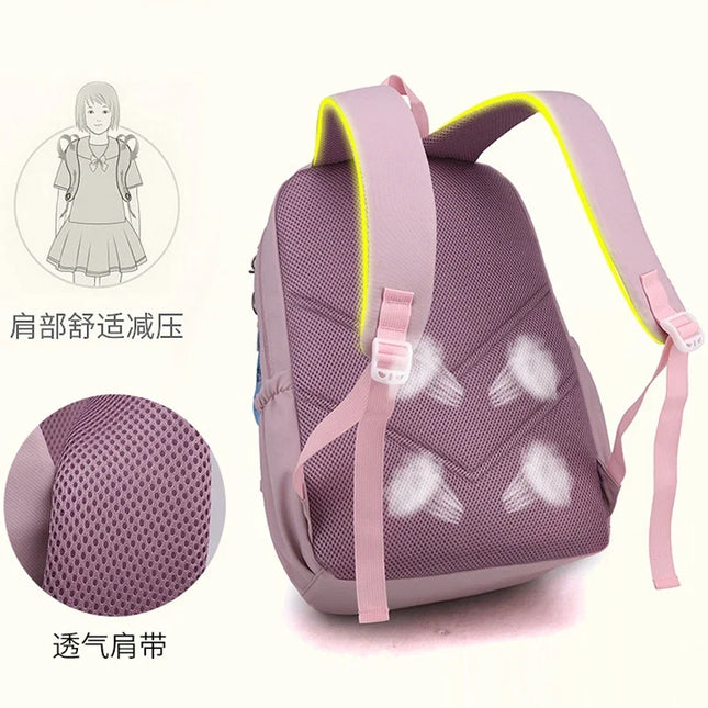 Schulrucksack für Teenager & Mädchen Pink S