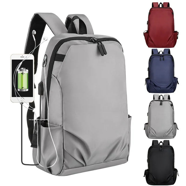 Uni Rucksack mit USB-Anschluss und Laptopfach