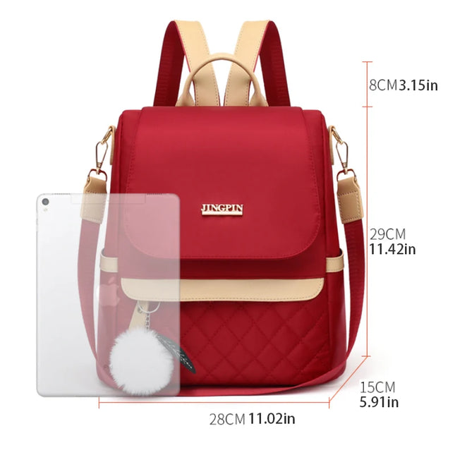 Damen Rucksack Blau mit Handyfach