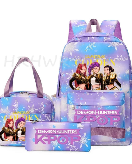 Schulrucksack-Set für Teenager – Braun
