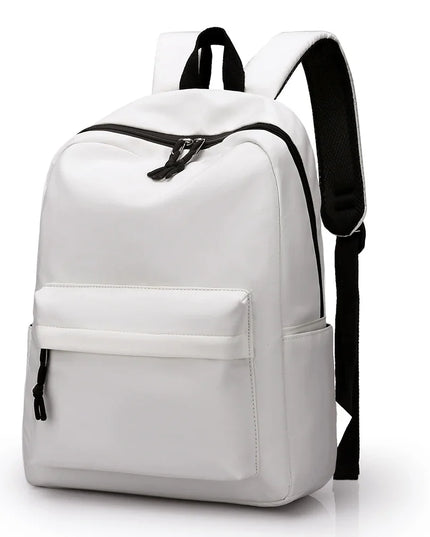 Schulrucksack Oxford Stoff Weiß 15 Zoll