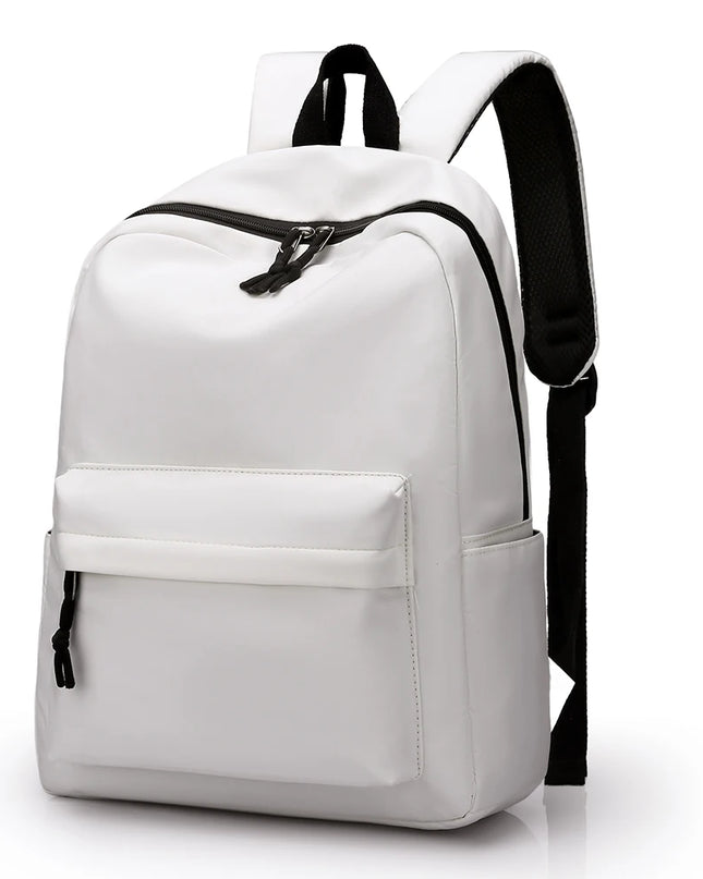 Schulrucksack Oxford Stoff Weiß 15 Zoll
